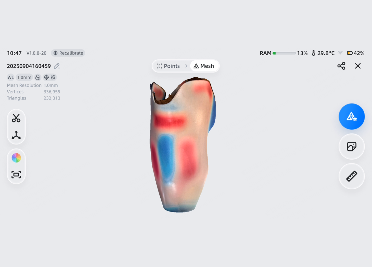 Capture de la texture